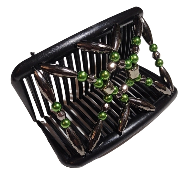 Interlocking Beaded Hair Comb NWOT - Picture 2 of 2